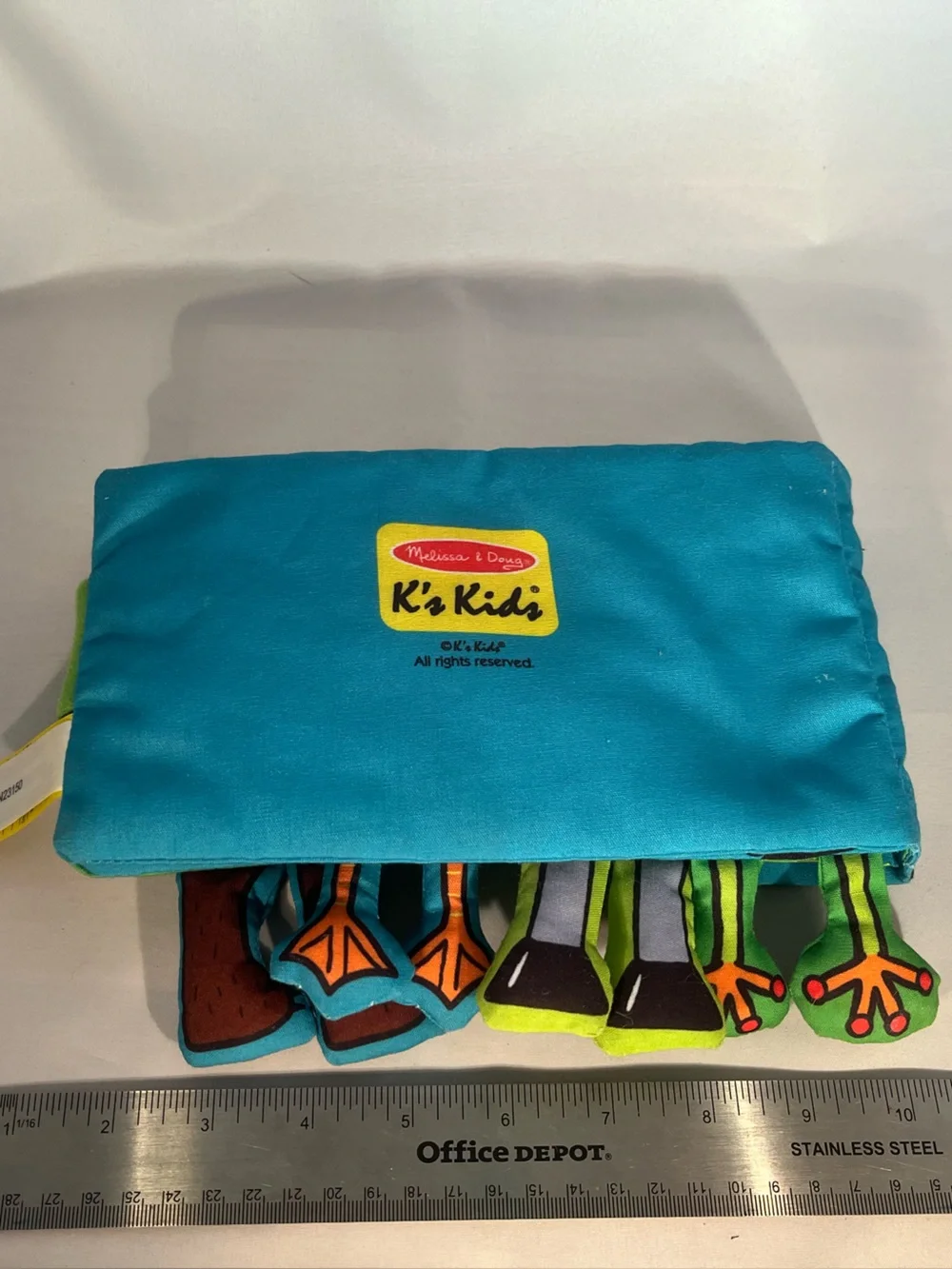 Melissa & Doug K’s Kids Whose Feet? Soft Cloth Activity Book Baby Crinkle Toy